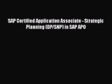 [PDF] SAP Certified Application Associate - Strategic Planning (DP/SNP) in SAP APO [Download]