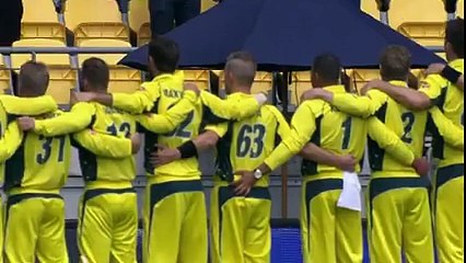 Usman Khawaja is Scratching the Butt of Adam Zampa