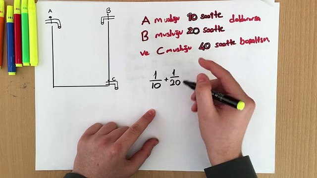 İşçi-Havuz Problemleri 2-#YılmazHocayla 2016 YGS-LYS-KPSS-DGS-ALES-TEOG HAZIRLIK