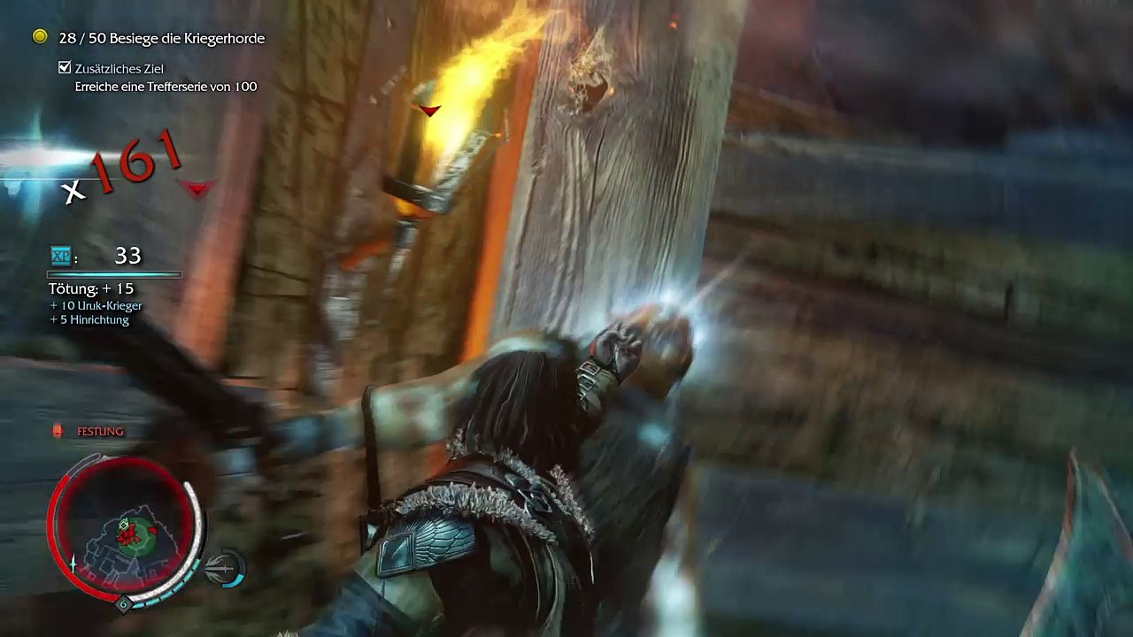 50  kill, 200  combo :) Mittelerde - Mordors Schatten