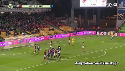 Metz 2-2 Brest  - All Goals HD - 26-02-2016