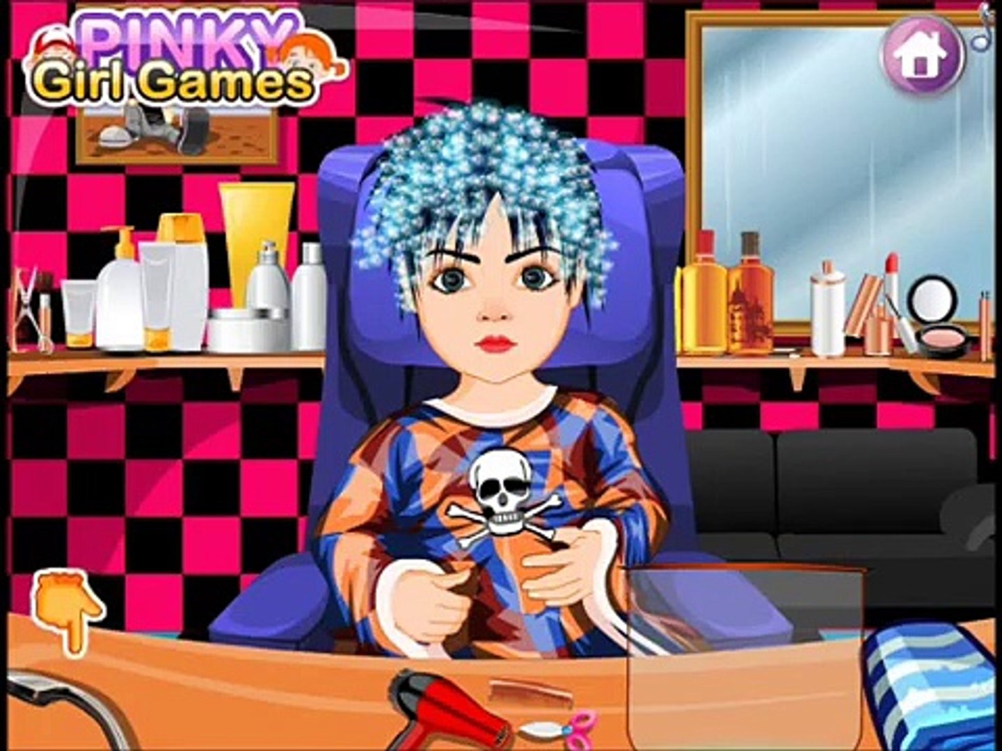 Emo Baby Hair Care video-Hair Games-Baby Games