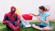 WATER BALLOON POP CHALLENGE Surprise Toys Barbie, Shopkins, Wikkeez with Spiderman & DisneyCarToys
