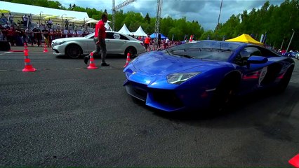 Mercedes Benz CLS63 AMG vs Lamborghini Aventador