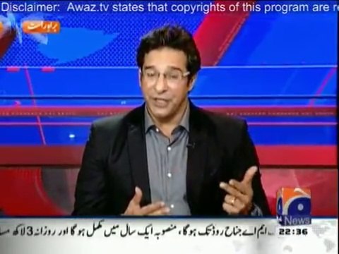 Wasim Akram praising Sharjeel & Mohammad Sami
