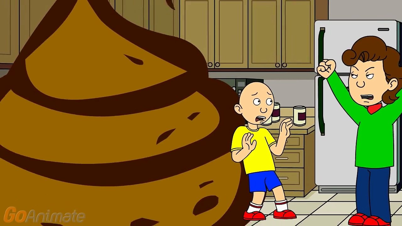 Caillou poops in the kitchen/goes into the pile Видео Dailymotion