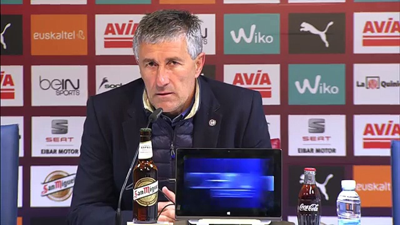 Rueda de prensa de Quique Setién tras el SD Eibar (0-1) UD Las Palmas (720p Full HD)