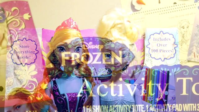100+ Disney Frozen Collection Activity Tote Bag Barbie Doll Elsa Anna Decorating Olaf