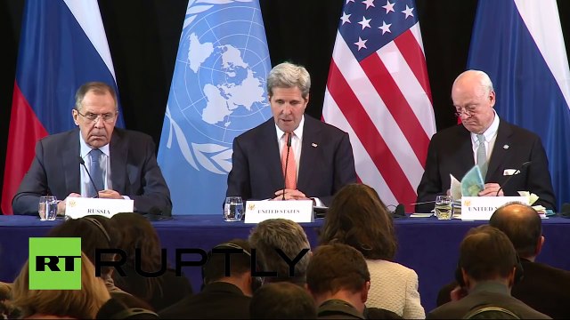 Munich: Lavrov, Kerry and de Mistura speak on Syrian crisis