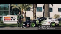 Vaughn Gittin Jr. Mustang Burnout _ Chase of RC Drift Car