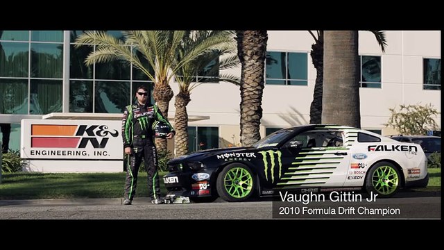 Vaughn Gittin Jr. Mustang Burnout _ Chase of RC Drift Car
