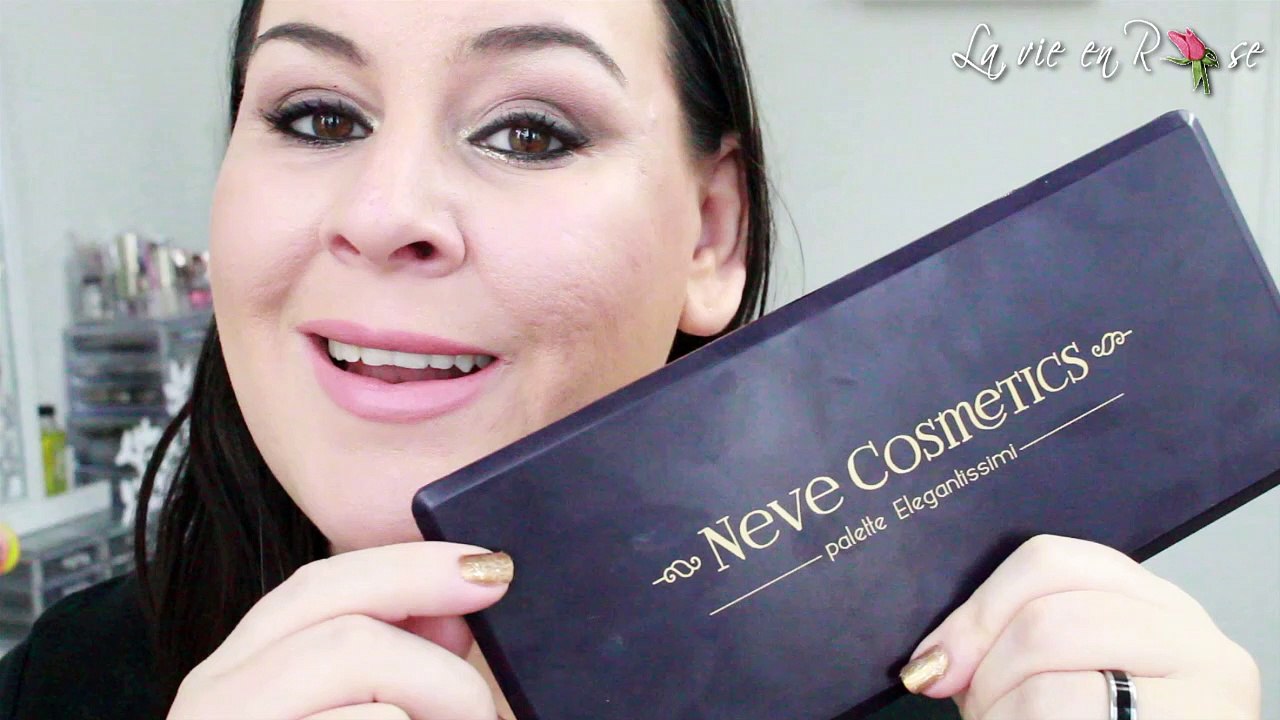 Tuto 1 palette elegantissimi de neve cosmetics...
