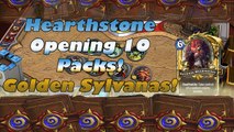 Hearthstone opening 10 packs / 4 Legendaries! Golden Sylvanas Windrunner
