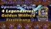Hearthstone opening packs / 4 Legendaries! / Golden Wilfred Fizzlebang