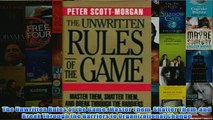 FREE PDF   The Unwritten Rules of the Game Master Them Shatter Them and Break Through the Barriers FULL DOWNLOAD
