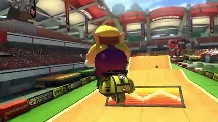 Mario Kart 8 Wario Time Trials Excitebike Arena