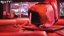 Funny videos - Hot girl mini Skirt riding Mechanical Bull Fails - Funny fails Girls