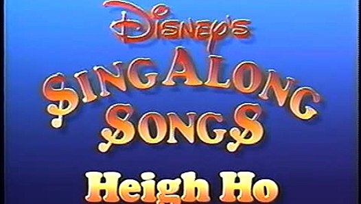 Opening To Disney's Sing Along Songs Heigh Ho 1990 VHS - video dailymotion