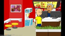 Caillou gets fat at McDonalds and gets grounded