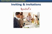 Learn English Language and understand basic English speaking in Urdu  23. Invitations
