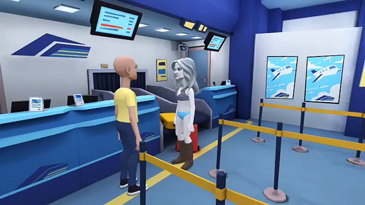 Caillou runs away and gets grounded