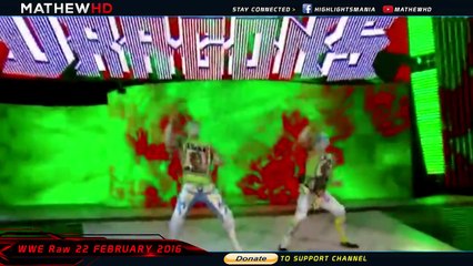 WWE Raw 22 February 2016 Highlights - wwe monday night raw 2 22 16