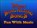 Opening To Disney's Sing-Along Songs Fun With Music 1989 VHS