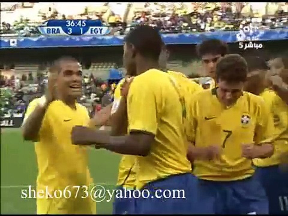 اهداف مصر والبرازيل تعليق الشوالي hd
