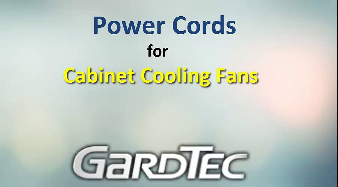 Power Cords for Cabinet Cooling Fans