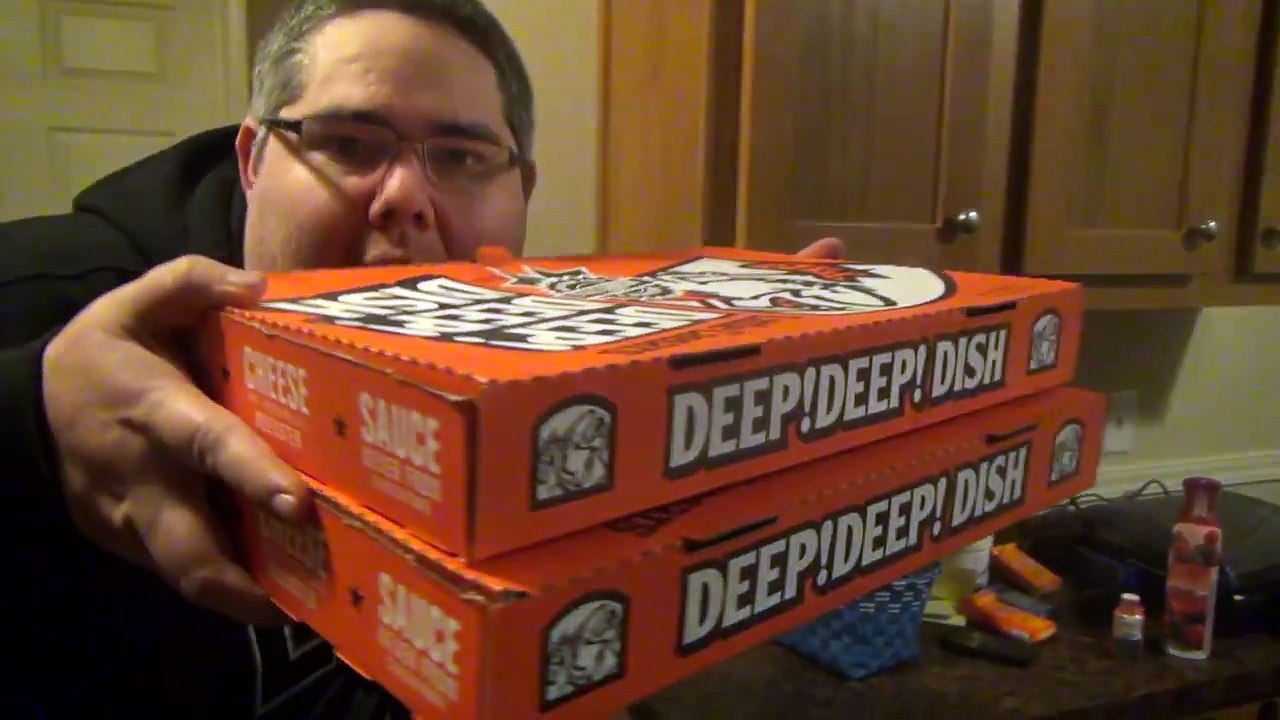 Angry Grandpa - The Little Caesars Bacon Wrapped Pizza!