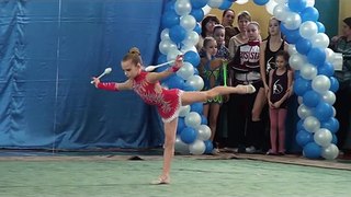 Художественная гимнастика 21 февраля 2013 Новосибирск Садовая Елизавета Булавы
