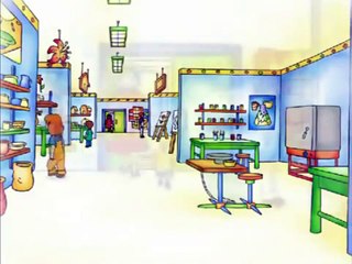 YTP Caillou breaks his moms cup