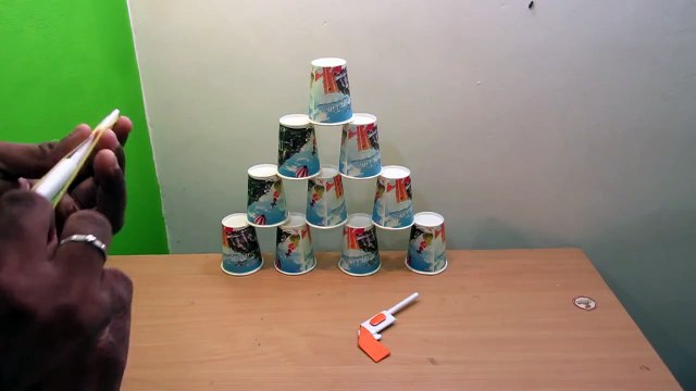 How to make a paper pocket mini gun that shoots rubber band