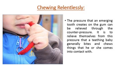 Teething symptoms