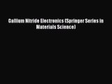 Book Gallium Nitride Electronics (Springer Series in Materials Science) Download Online