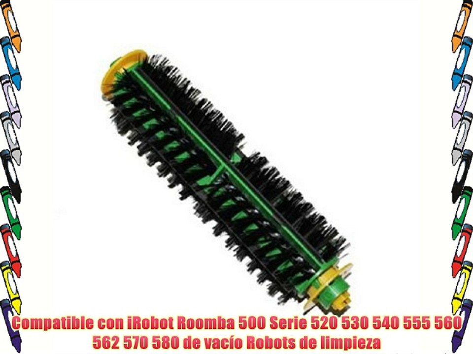 TOP-MALL Filtros y cepillo para iRobot Roomba 500 Serie 520 530 540 555 560 562 570 580