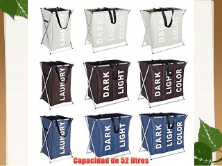 Wenko 3440111100 - Cesto para la ropa sucia (extraíble) color beige