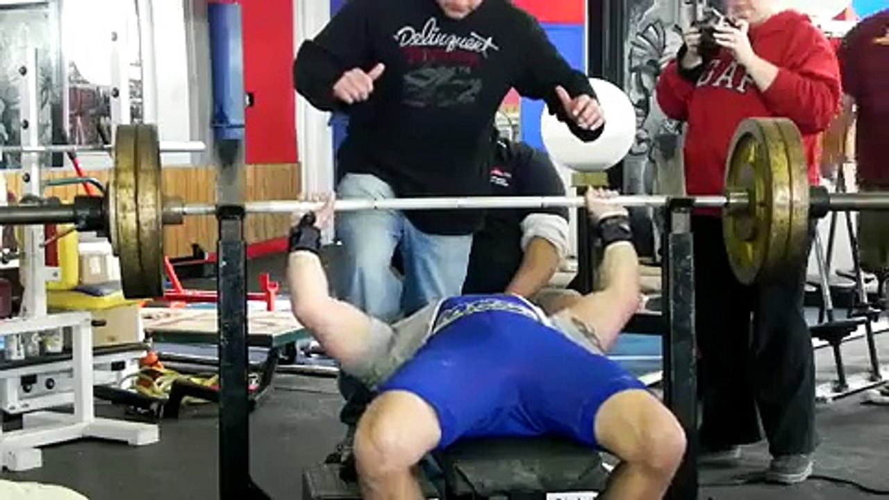 Joe Mazza 487 @ 165 Raw Benchpress
