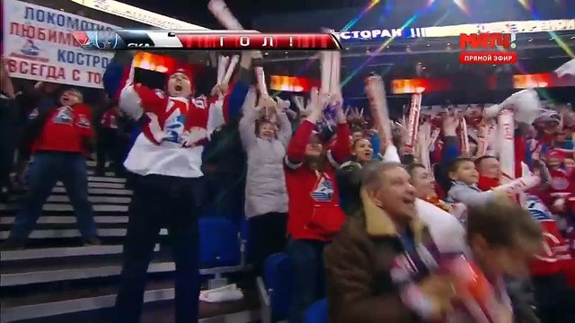 Плей-офф КХЛ. Локомотив - СКА. Иржи Новотны приносит победу Локомотиву