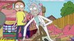 Rick & Morty Visit The Simpsons Couch Gag