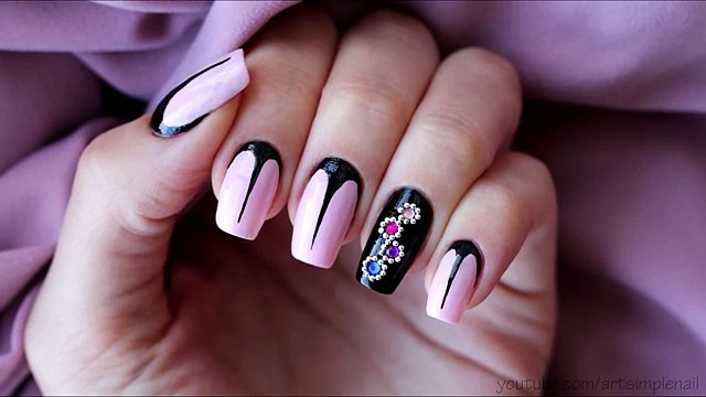 Дизайн ногтей! Красивый маникюр - Cute Nail Art Tutorial