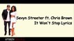 Sevyn Streeter - It Wont Stop Ft. Chris Brown Lyrics