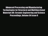 Ebook Advanced Processing and Manufacturing Technologies for Structural and Multifunctional