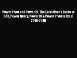 [PDF] Power Pivot and Power BI: The Excel User's Guide to DAX Power Query Power BI & Power