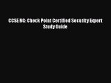 PDF CCSE NG: Check Point Certified Security Expert Study Guide Free Books