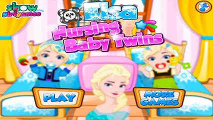 Frozen Games - Queen Elsa Nursing Baby Twins Best Children Game