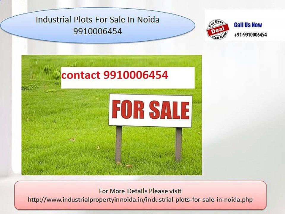 Industrial plots for sale in noida 9910006454