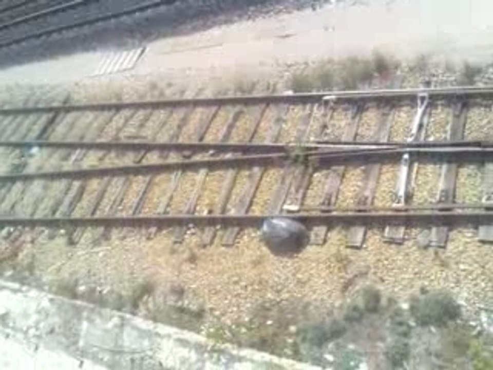 MAX QUI TENTE UN ATTENTATSUR LES RAILS DU TRAIN