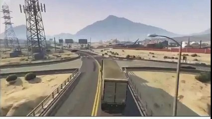 18 Wheel truck stunt.