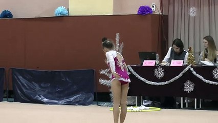 Бондарева Альона (лента) 20.12.2015 Художественная гимнастика. Зимова казка 2015
